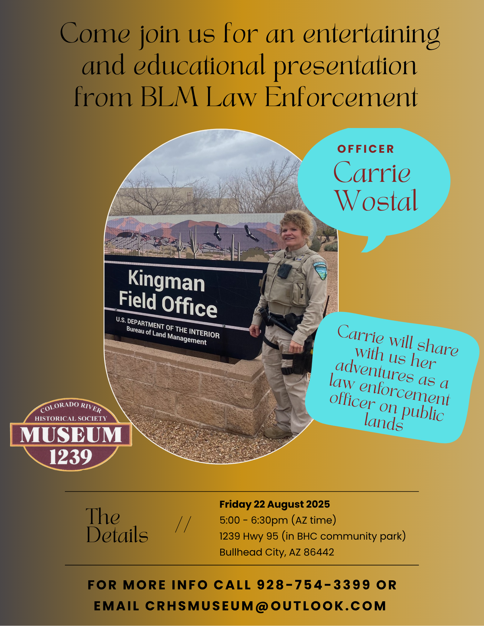Carrie Wostal BLM