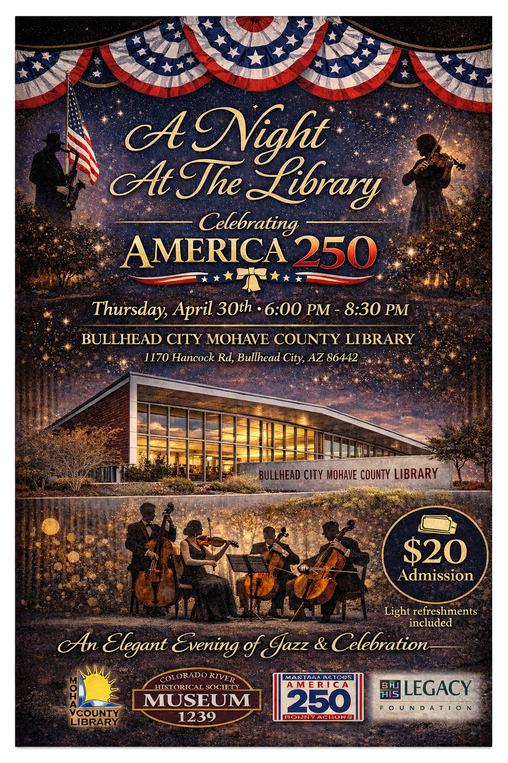 a night at the library flyer final