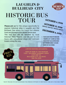 Historic Bus Tour of Bullhead and Laughin are with Historical Guide Mary Ragusa bus tour 4.5