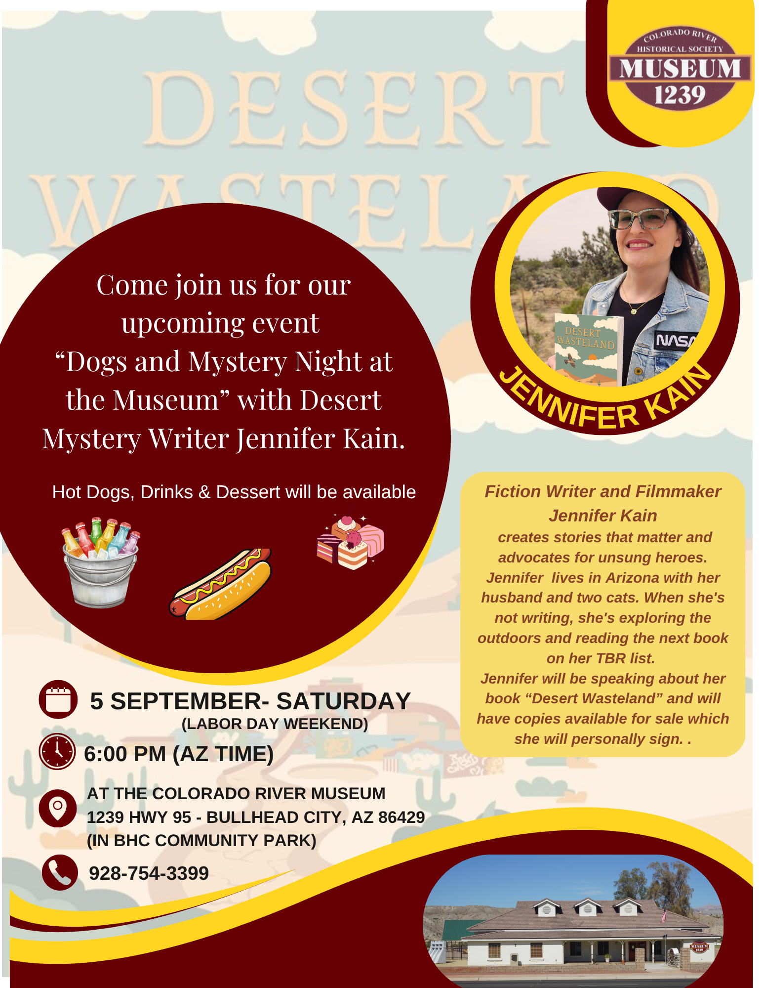 mystery desert writer event